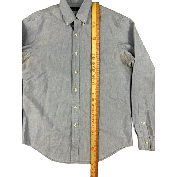 Ralph Lauren Men Long Sleeve Button Down Blue Sz M - Picture 2 of 7